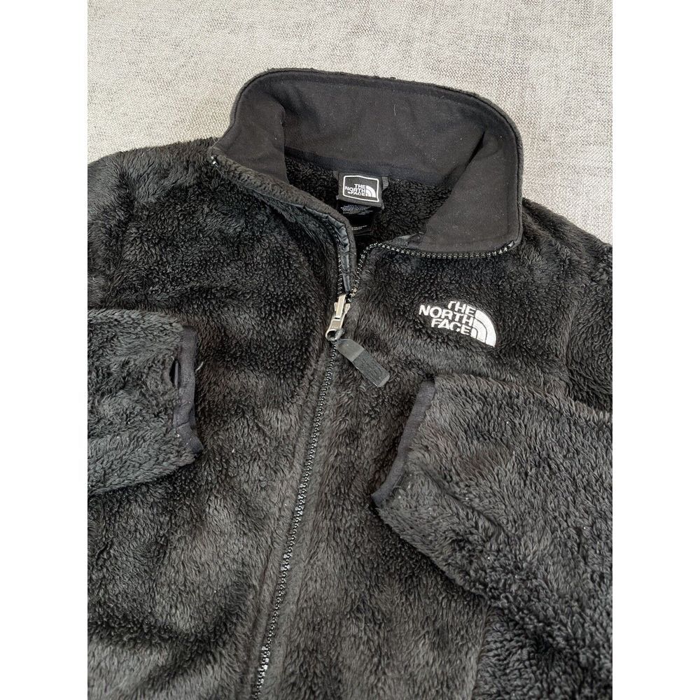 North Face Jacket Womens (XS) Black Fleece Teddy Osito Full Zip Sweater